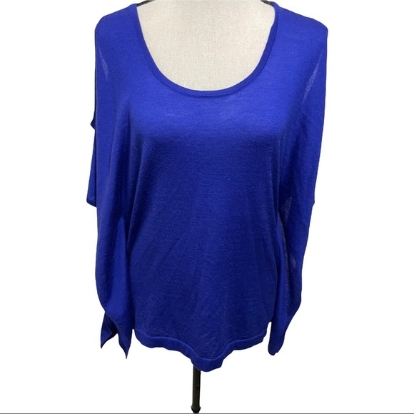 Autum cashmere cold shoulder oversized sweater shirt sleeve size XSmall.… - Picture 4 of 12